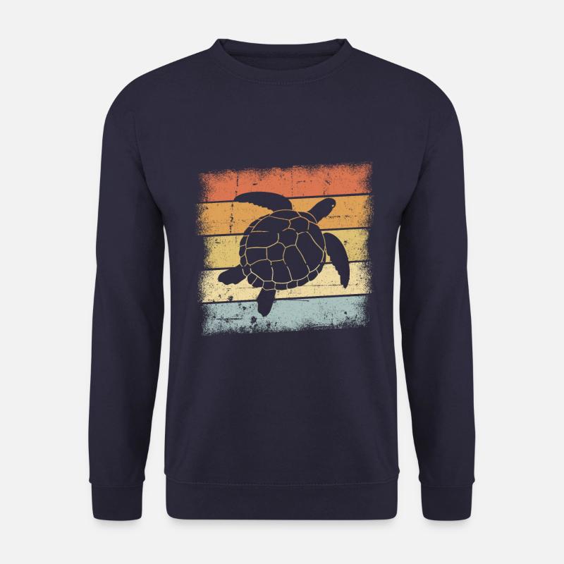 Schildkröten Motiv - Unisex Pullover - Navy