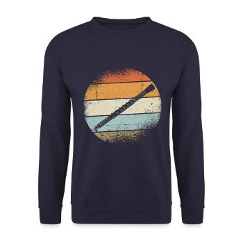oboe - Unisex Sweatshirt - navy - Front - Alina (178cm) & Michal (187cm)