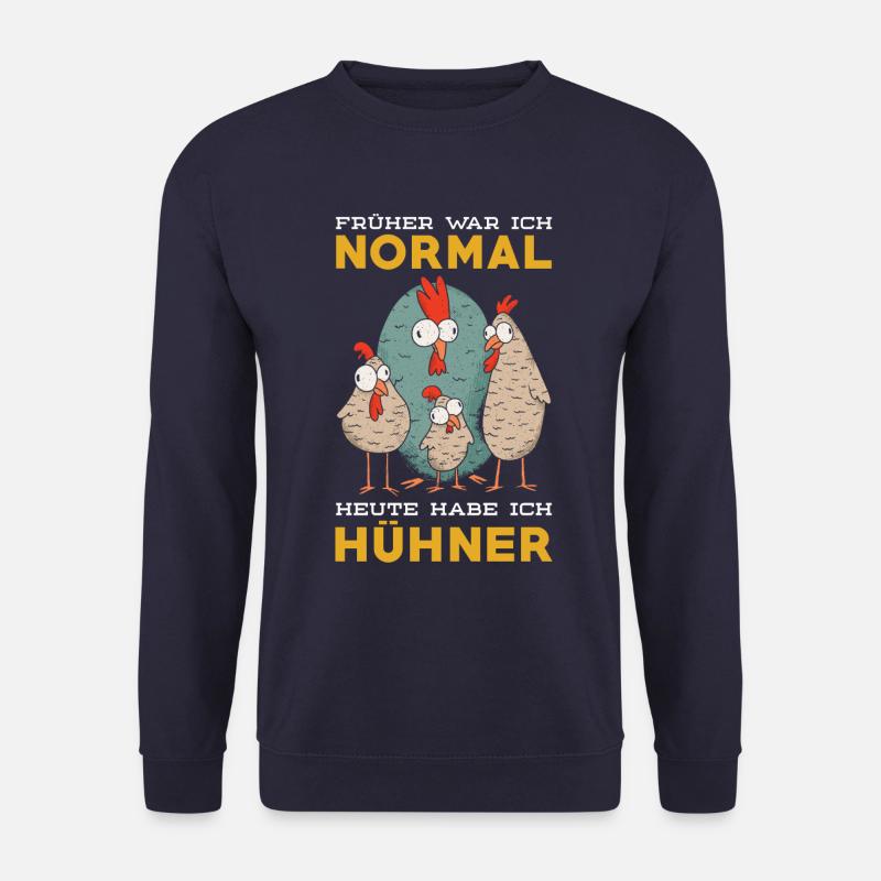 Hühner Spruch lustig - Unisex Pullover - Navy
