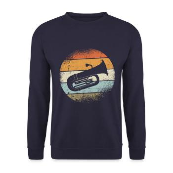 Tuba - Unisex Pullover - Navy - Vorne - Alina (178cm) & Michal (187cm)