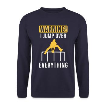 Parkour Sport - Sweat-shirt Unisexe - marine - Devant - Alina (178cm) & Michal (187cm)