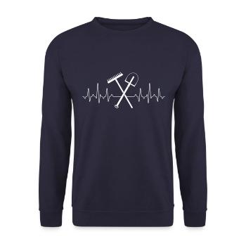 Gärtner - Unisex Pullover - Navy - Vorne - Alina (178cm) & Michal (187cm)