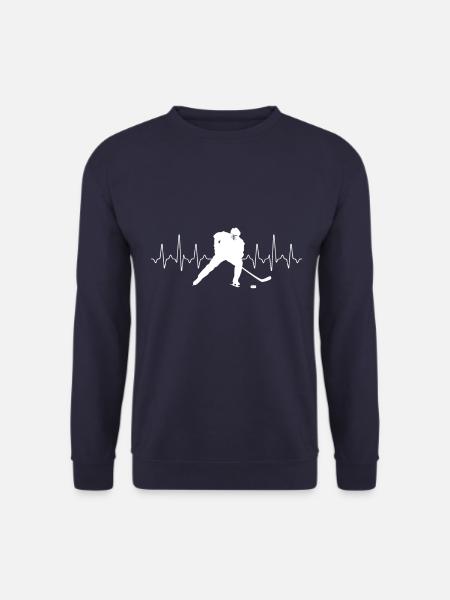 Hockey Heartbeat - Unisex Pullover - Navy