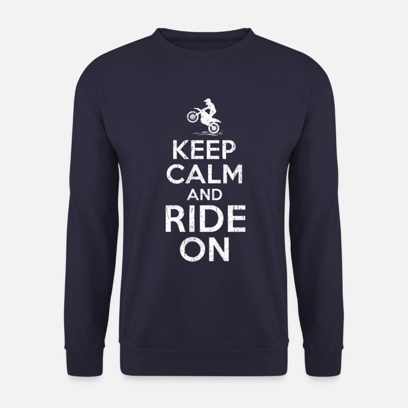 Keep calm Motocross - Unisex Pullover - Navy