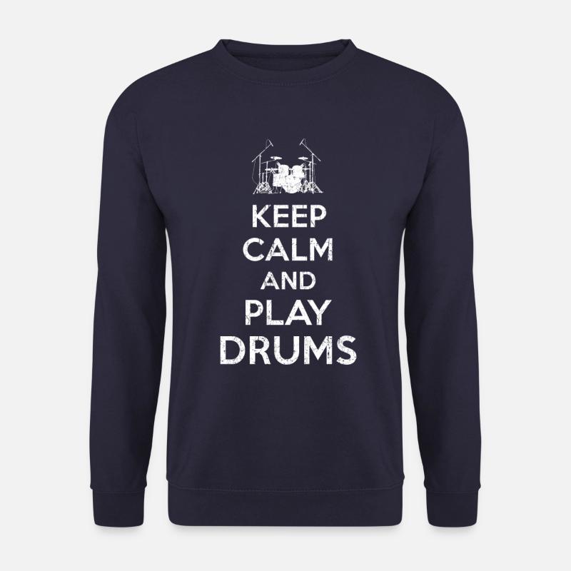 Keep Calm Drummer - Unisex Sweatshirt - navy