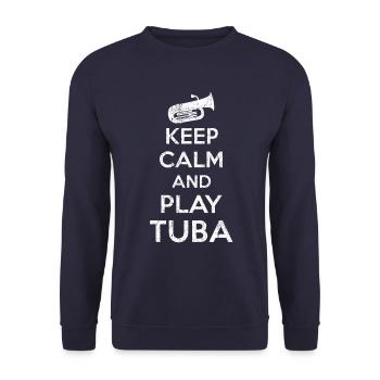 Tuba - Unisex Pullover - Navy - Vorne - Alina (178cm) & Michal (187cm)