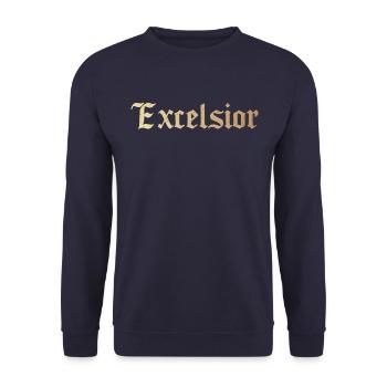 Excelsior - Unisex Pullover - Navy - Vorne - Alina (178cm) & Michal (187cm)