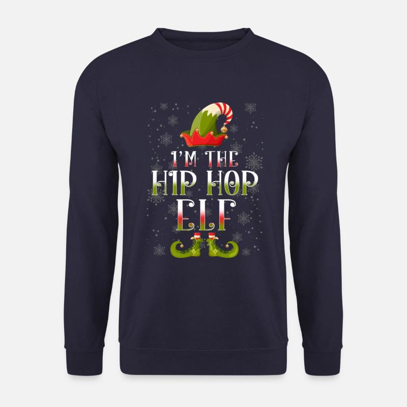 Hip Hop Elf Christmas Gift - Unisex Sweatshirt - navy
