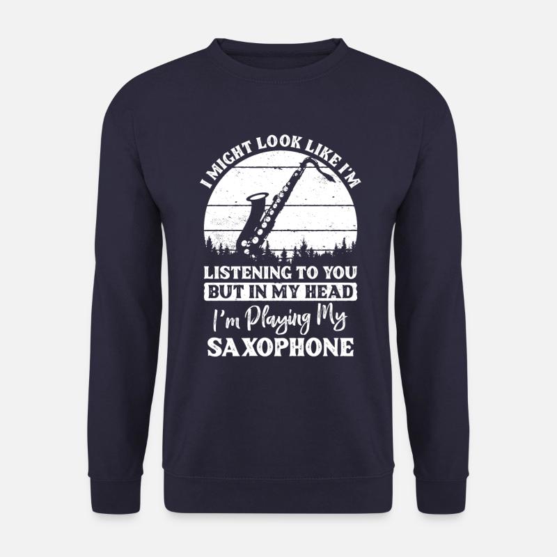 Saxofon - Unisex Pullover - Navy