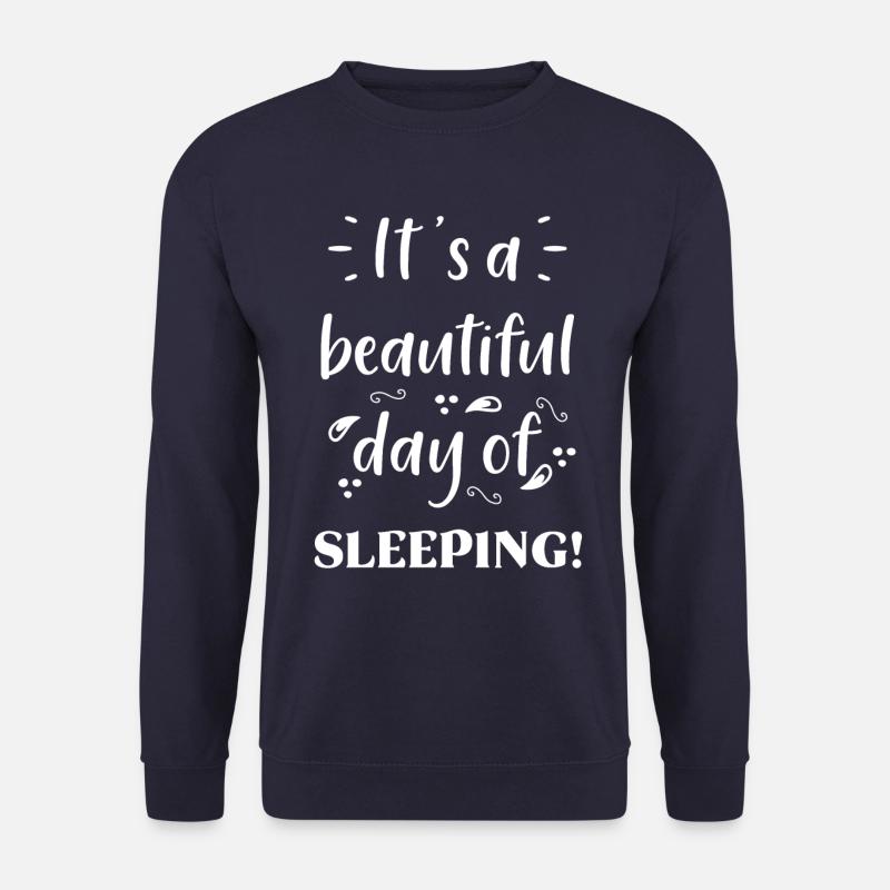 Schlafen Spruch - Unisex Pullover - Navy