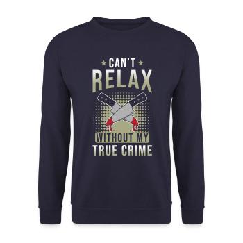 True Crime - Unisex Sweatshirt - navy - Front - Alina (178cm) & Michal (187cm)