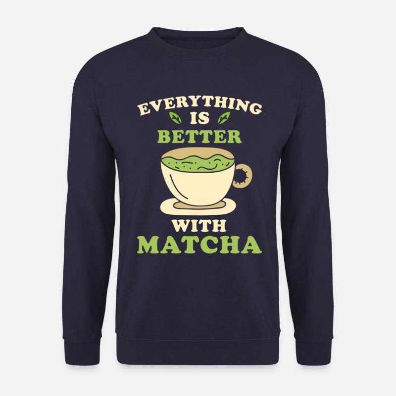 Matcha Tea - Unisex Sweatshirt - navy