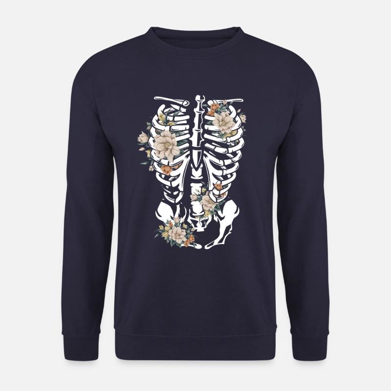 Gothic Blumen - Unisex Pullover - Navy
