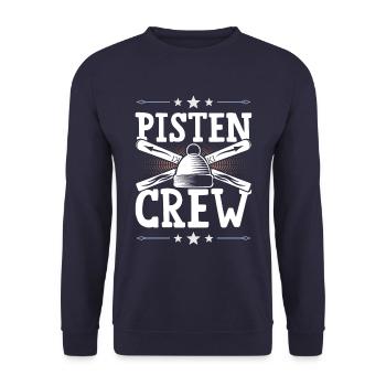 Pisten Crew - Unisex Pullover - Navy - Vorne - Alina (178cm) & Michal (187cm)