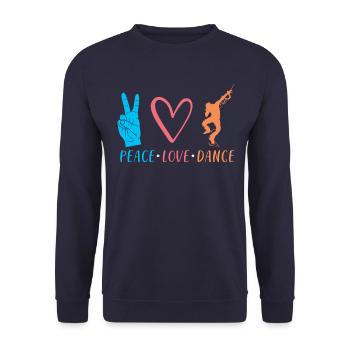 Cadeau danseur dansant - Sweat-shirt Unisexe - marine - Devant - Alina (178cm) & Michal (187cm)