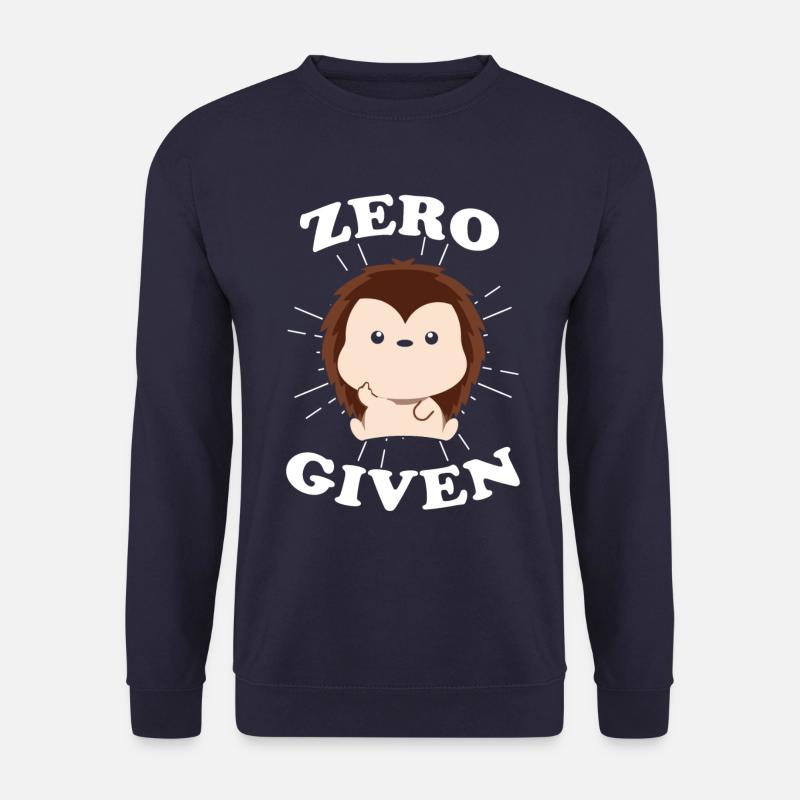 Hedgehog Middle Finger - Unisex Sweatshirt - navy