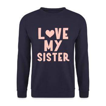 Moi ma sœur - Sweat-shirt Unisexe - marine - Devant - Alina (178cm) & Michal (187cm)