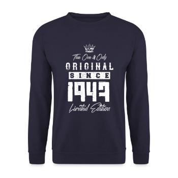 1947 limited edition - Unisex Sweatshirt - navy - Front - Alina (178cm) & Michal (187cm)
