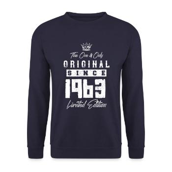 Édition limitée 1963 - Sweat-shirt Unisexe - marine - Devant - Alina (178cm) & Michal (187cm)