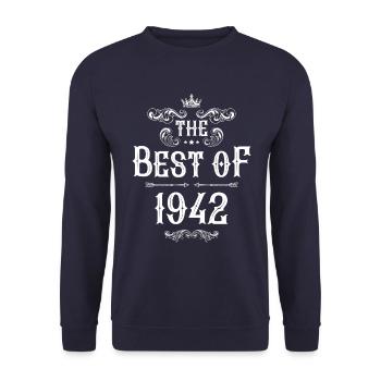 1942 best of - Unisex Pullover - Navy - Vorne - Alina (178cm) & Michal (187cm)