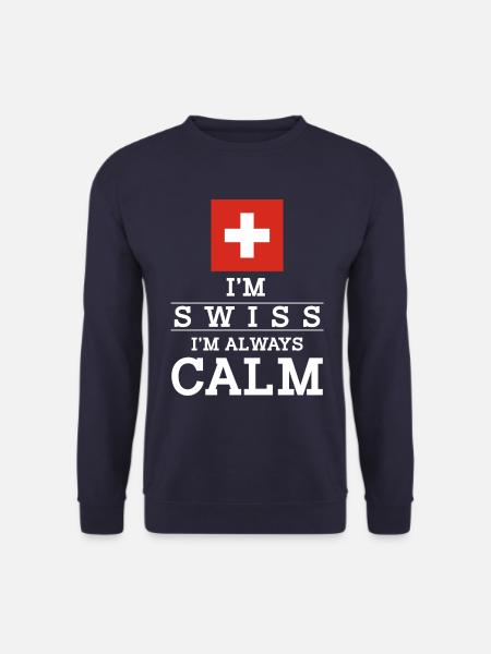 Im Swiss Im always calm - Unisex Pullover - Navy