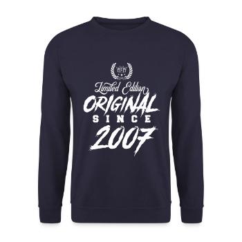 2007 limited edition - Unisex Sweatshirt - navy - Front - Alina (178cm) & Michal (187cm)