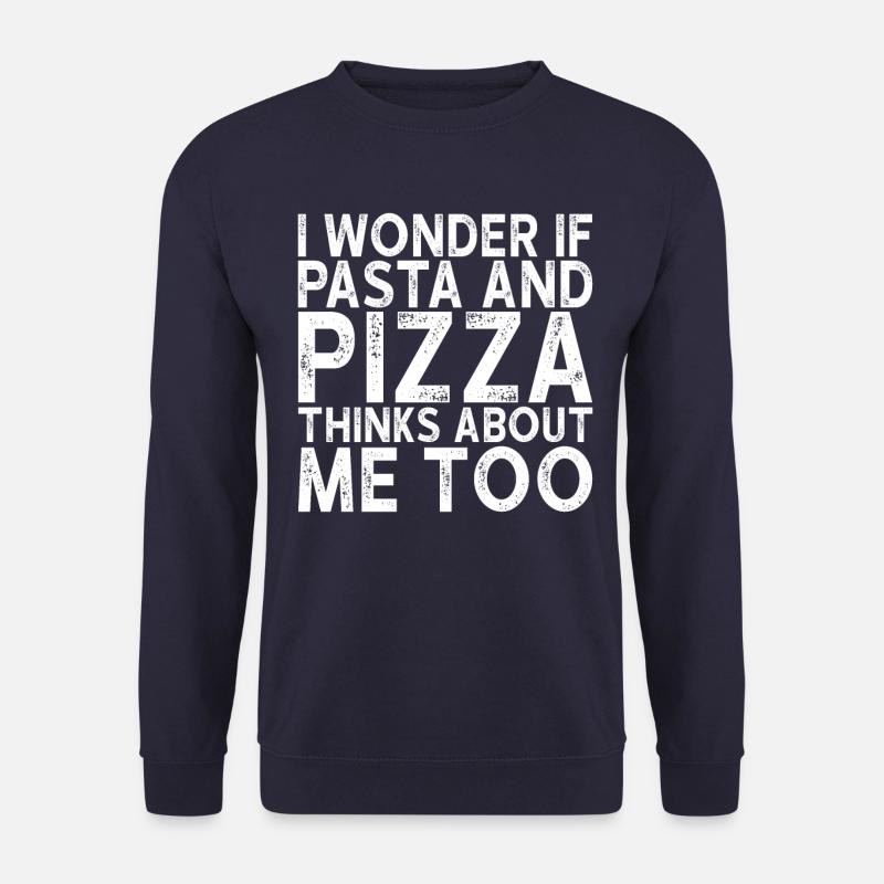 Pizza und Pasta - Unisex Pullover - Navy
