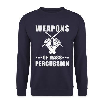 Cadeau de batteur batteur - Sweat-shirt Unisexe - marine - Devant - Alina (178cm) & Michal (187cm)