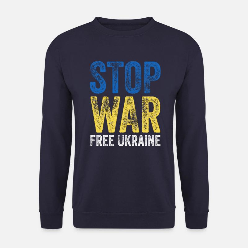Ukraine Stop War - Unisex Pullover - Navy