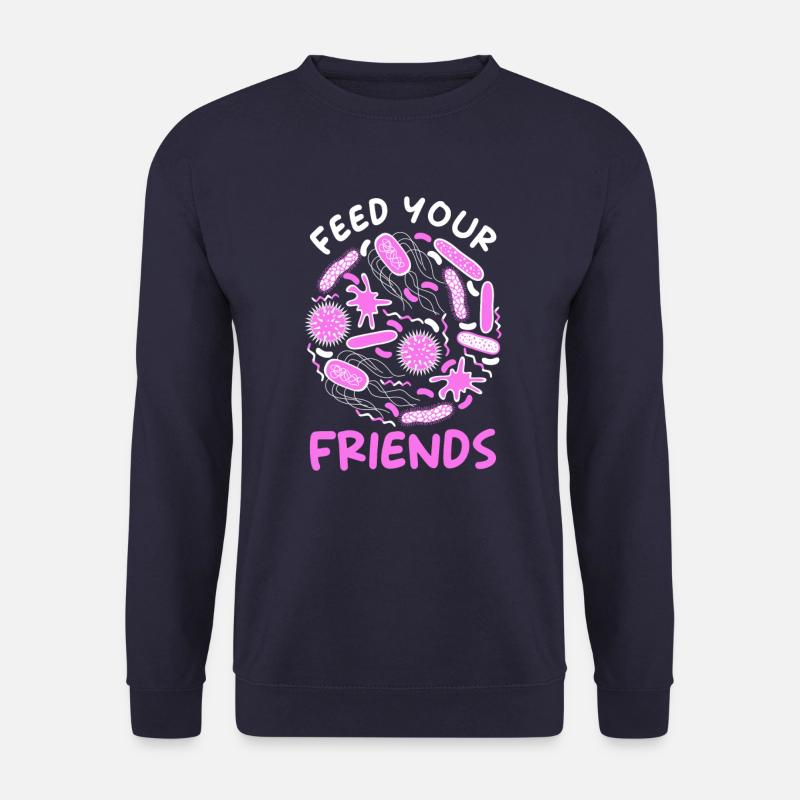 Mikrobiom Spruch - Unisex Pullover - Navy