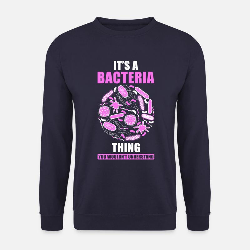 Mikrobiom Spruch lustig - Unisex Pullover - Navy