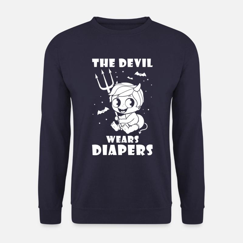The Devil wears Diapers - Unisex Sweatshirt - navy