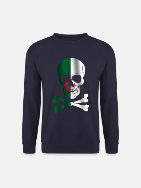 Algerien Flagge - Unisex Pullover - Navy