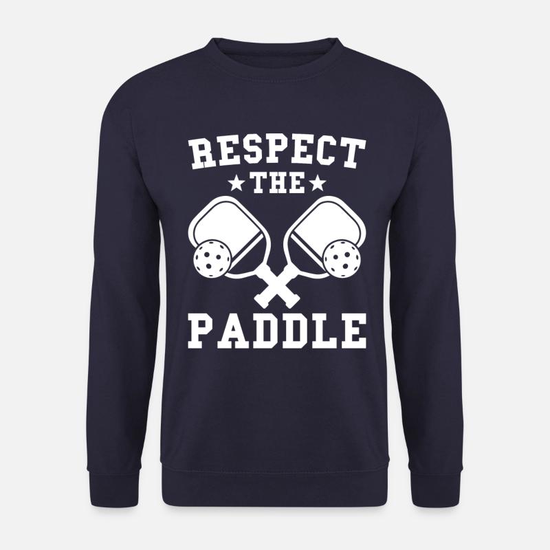 Pickleball Respsect the Paddle - Unisex Sweatshirt - navy