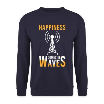 Amateurfunk - Unisex Pullover - Navy - Vorne - Alina (178cm) & Michal (187cm)