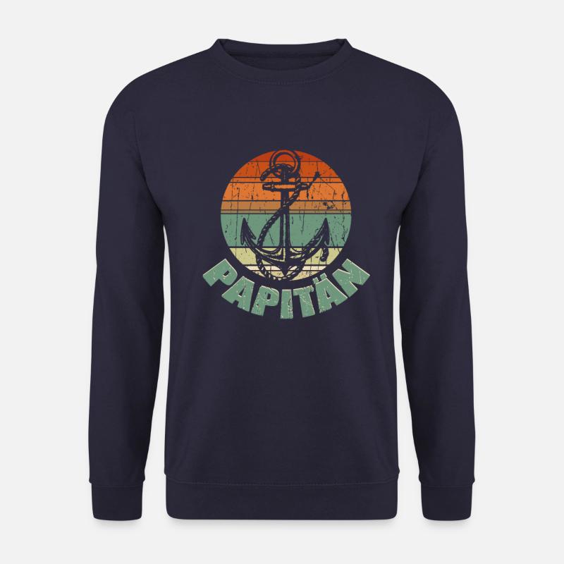 Papitän Kapitän Papa - Unisex Pullover - Navy