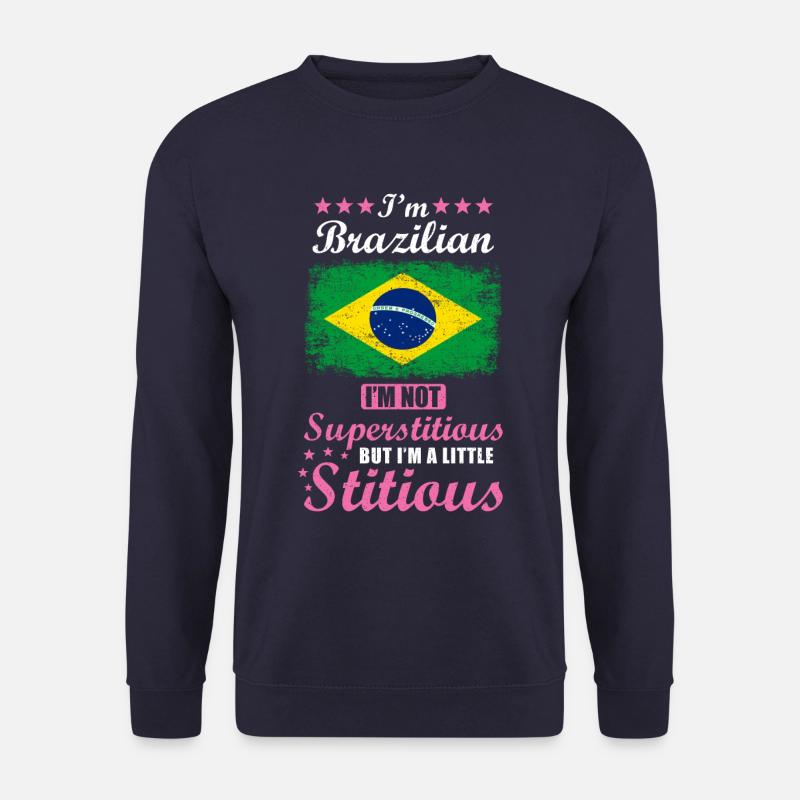 Brasilianerin Geschenk lustiger Spruch Brasilien - Unisex Pullover - Navy