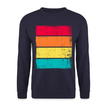 Sunset Grunge Arrière-plan - Sweat-shirt Unisexe - marine - Devant - Alina (178cm) & Michal (187cm)
