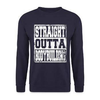 Bodybuilding saying funny - Unisex Sweatshirt - navy - Front - Alina (178cm) & Michal (187cm)