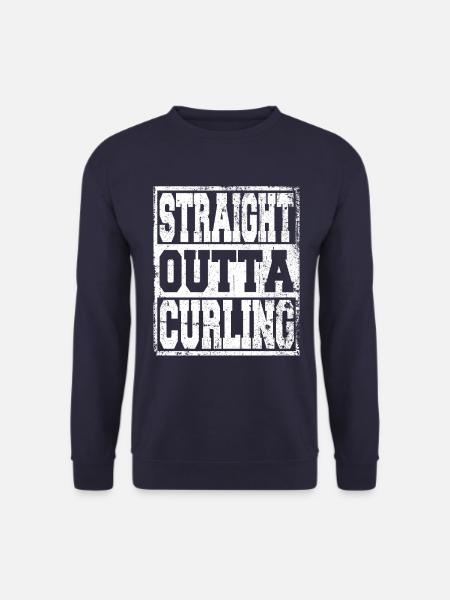 Curling saying funny - Unisex Sweatshirt - navy