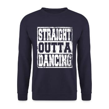 Danser en disant drôle - Sweat-shirt Unisexe - marine - Devant - Alina (178cm) & Michal (187cm)