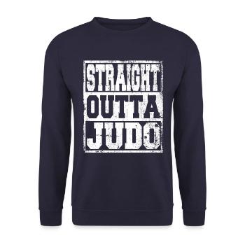 Judo disant drôle - Sweat-shirt Unisexe - marine - Devant - Alina (178cm) & Michal (187cm)