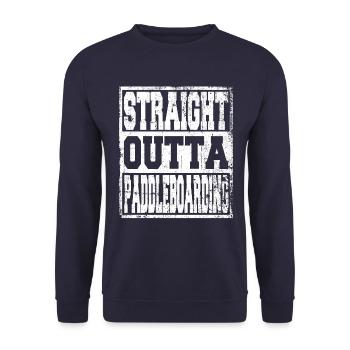 Paddleboarding saying funny - Unisex Sweatshirt - navy - Front - Alina (178cm) & Michal (187cm)