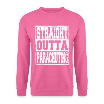 Parachutisme en disant drôle - Sweat-shirt Unisexe - rose - Devant