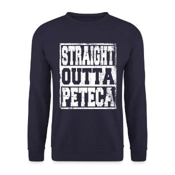 Peteca saying funny - Unisex Sweatshirt - navy - Front - Alina (178cm) & Michal (187cm)