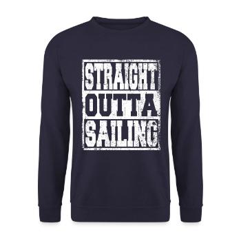 Naviguer en disant drôle - Sweat-shirt Unisexe - marine - Devant - Alina (178cm) & Michal (187cm)