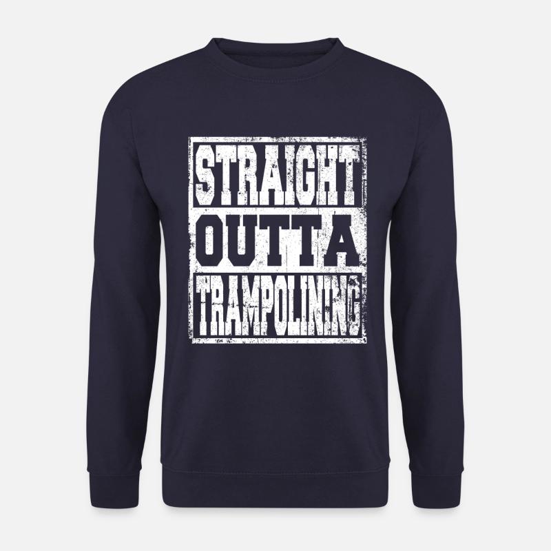 Trampolining saying funny - Unisex Sweatshirt - navy