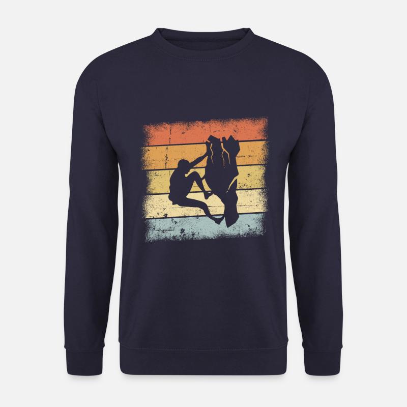 Bergsteigen Motiv - Unisex Pullover - Navy