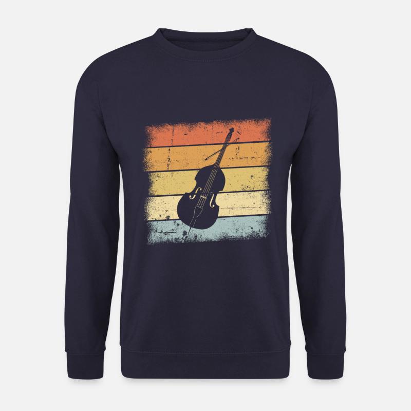 Kontrabass Retro - Unisex Pullover - Navy