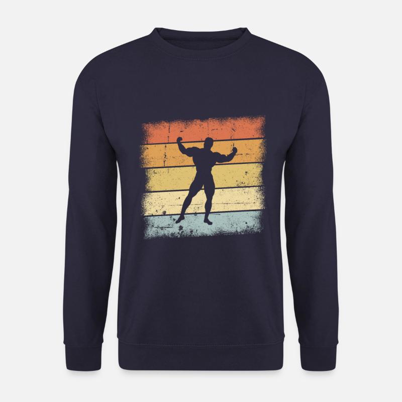 Bodybuilder Sunset - Unisex Sweatshirt - navy